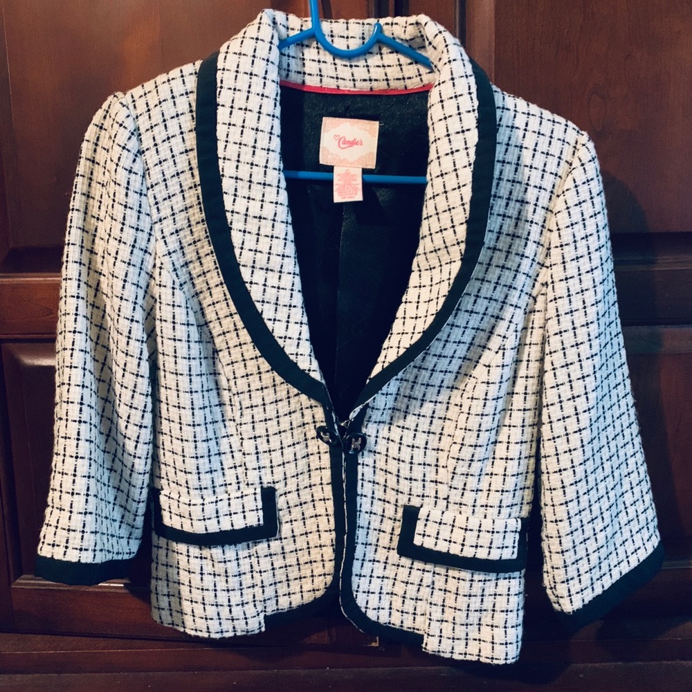 Black and white Candies blazer